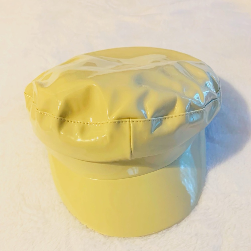 Cute pleather hat